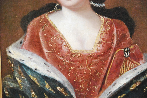 Portrait d'Après Gobert De La Princesse De Conti, Louise De Bourbon