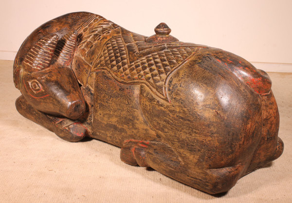 19th Century Indian Wooden Buffalo