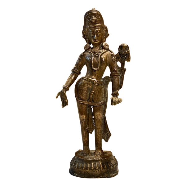 Tibet, Première Moitié Du XXème Siècle, Statuette De Tara En Bronze.