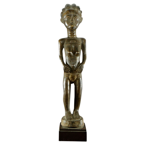 Côte d'Ivoire, Peuple Baoulé, Vers 1950, Statue Féminine Baoulé Ou Abron.