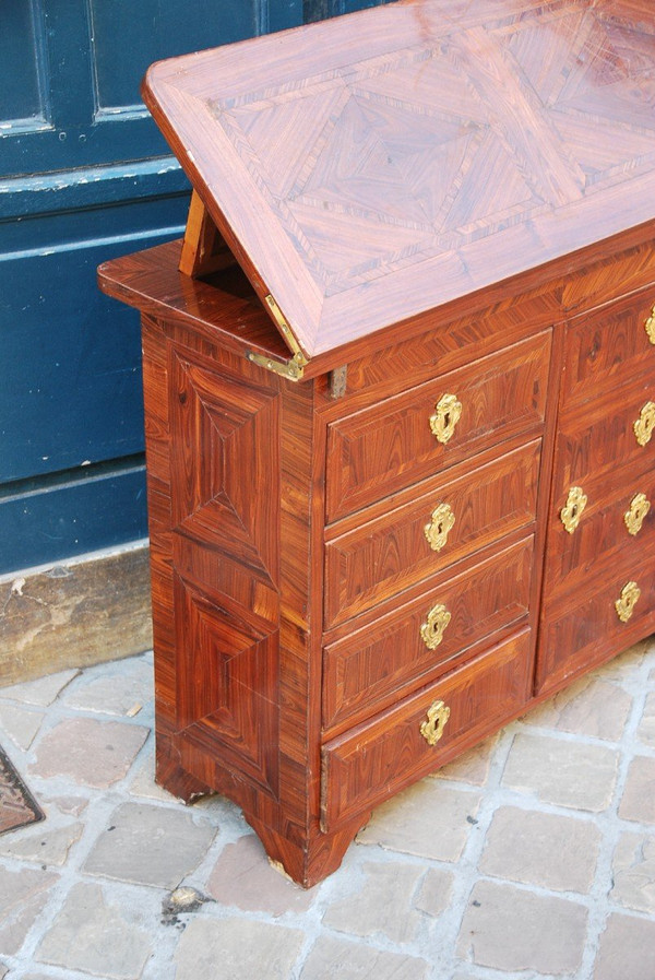 Meuble De Changeur En Bois De Violette  Louis XIV