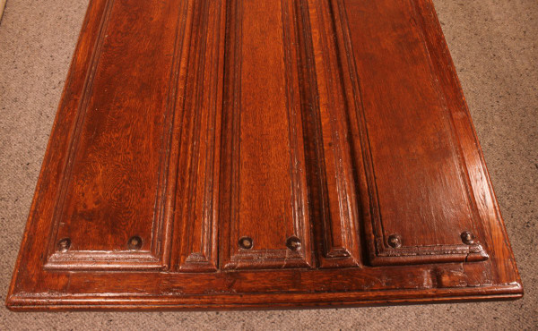 Coffee Table Formed With An Old 17th Century Spanish Door In Chestnut