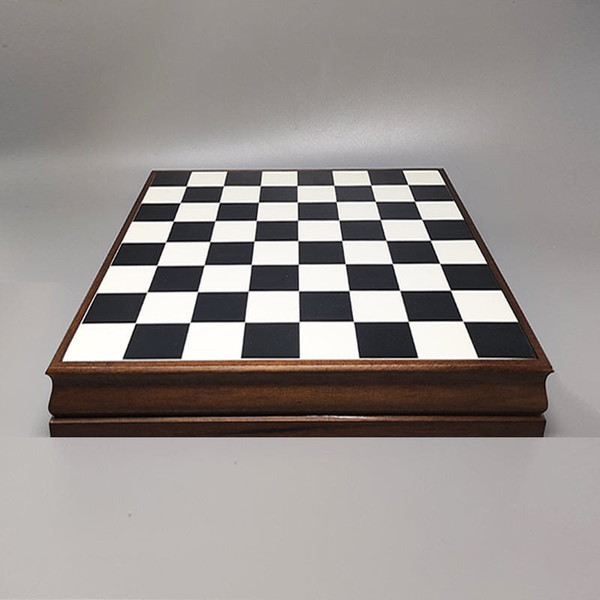 1970 Magnificent chess board - Game set - by Piero Fornasetti. Made in Italy