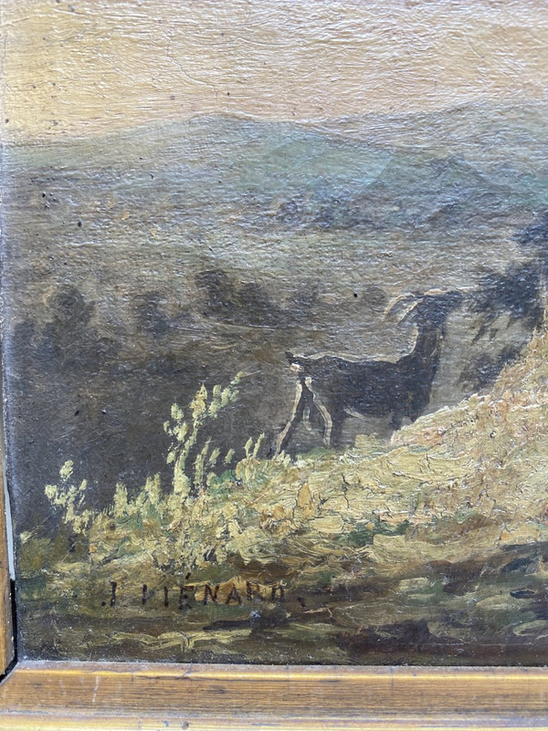 Ecole Française Du 19ème J. Lienard - Pastoral scene