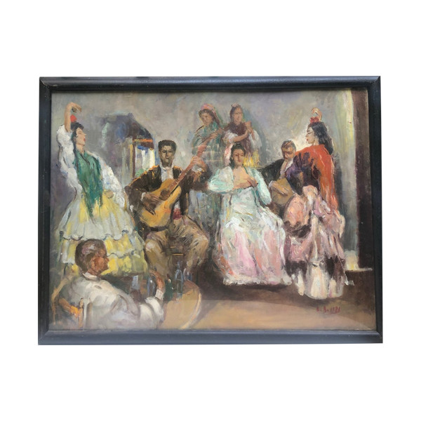 Ecole Française 1921, Les Joueurs De Flamenco