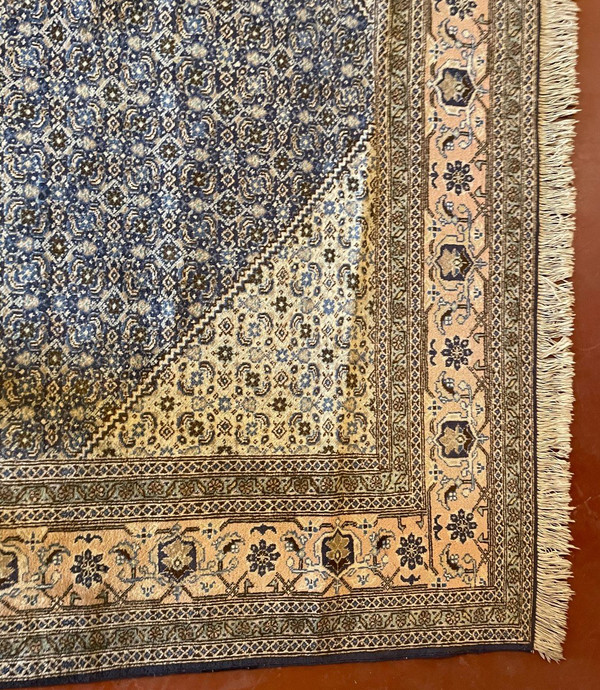 Persian Rug 3m37-2m34 with Blue Decor