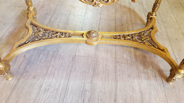 Center Table In Golden Wood Late Nineteenth