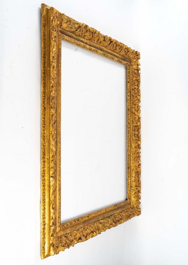 Gilded Carved Wood Frame, Louis XIV Period