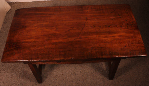 17th Century Spanish Three Drawer Chestnut Table