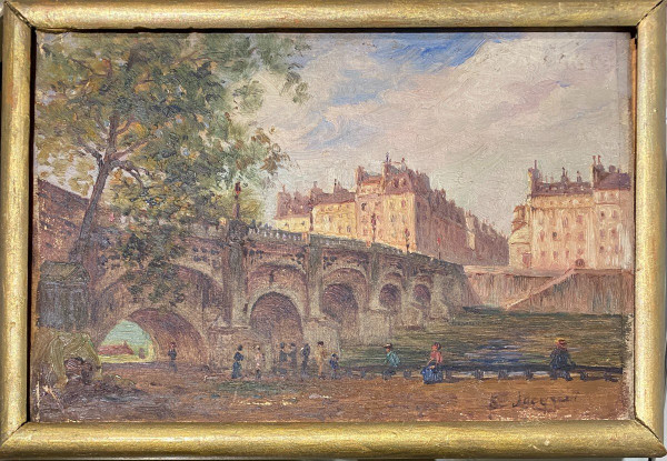 Eugène Jacquet (tätig Am Anfang Des 20. Jahrhunderts) - Paris Le Pont Neuf, Circa 1900