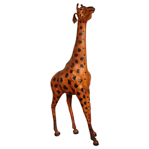 Girafe En Cuir 20° Siècle-angleterre