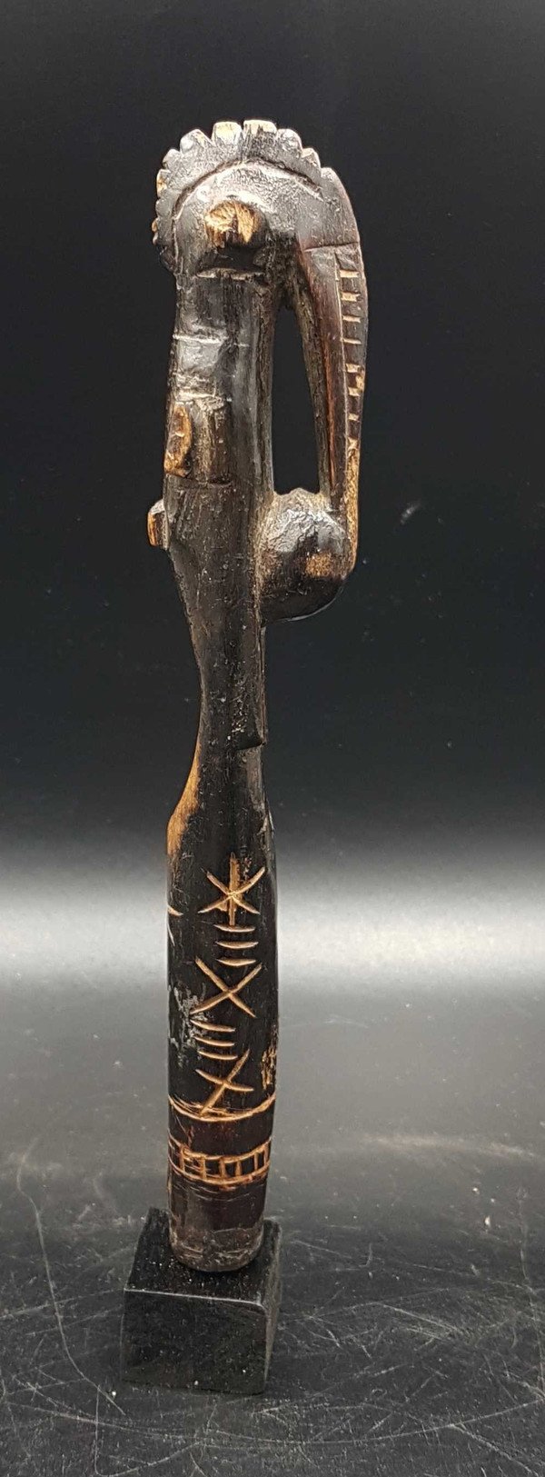 Fan handle, Sénoufo, Ivory Coast