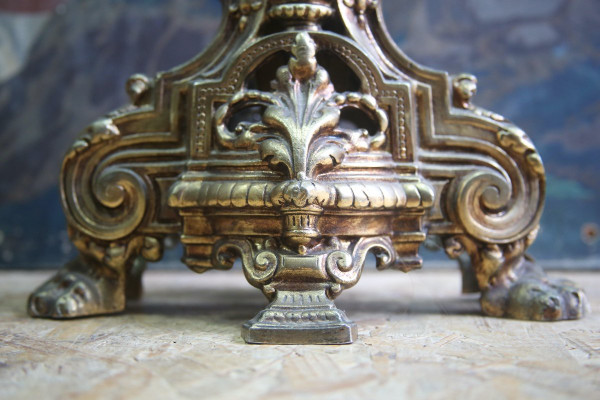 Napoleon III Gilded Bronze Firewall / Fan Screen