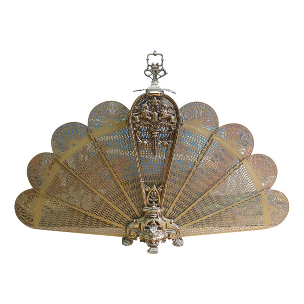 Napoleon III Gilded Bronze Firewall / Fan Screen