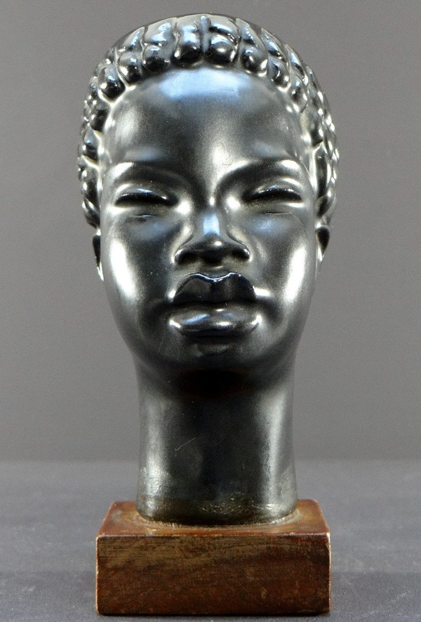 France Years 1950/1960, Africanist Ceramic Vide-poches Roger Capron Spirit.