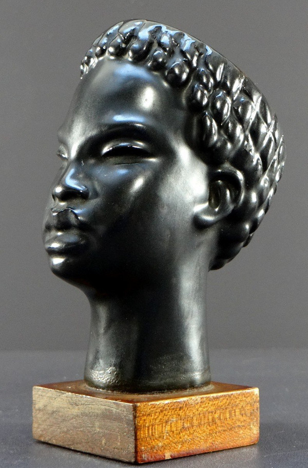 France Years 1950/1960, Africanist Ceramic Vide-poches Roger Capron Spirit.