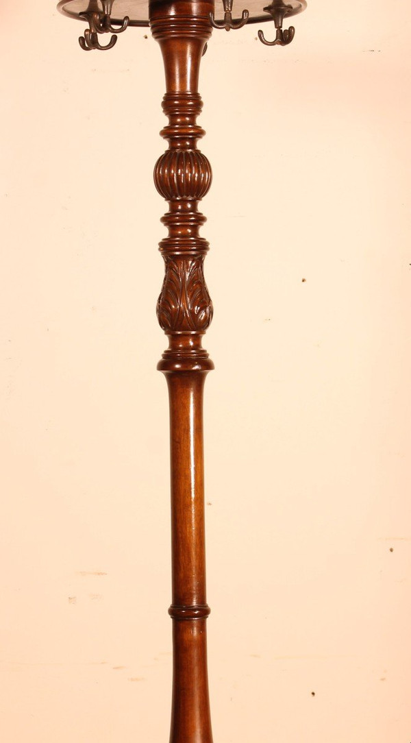 19th Century Mahogany Coat Rack