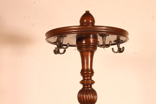 19th Century Mahogany Coat Rack