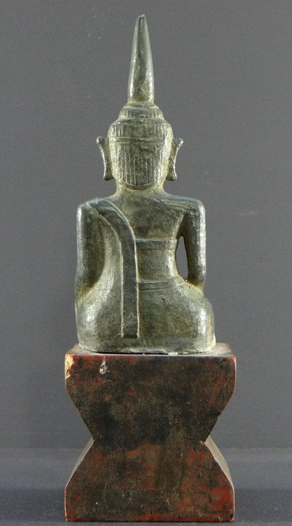 Laos, Début Du XIXème Siècle Ou Antérieur, Statue De Bouddha En Bronze.