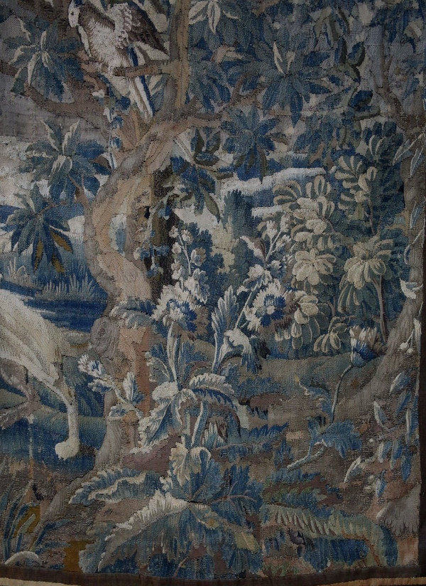 Tapisserie d’Aubusson, verdure du XVIIIe.