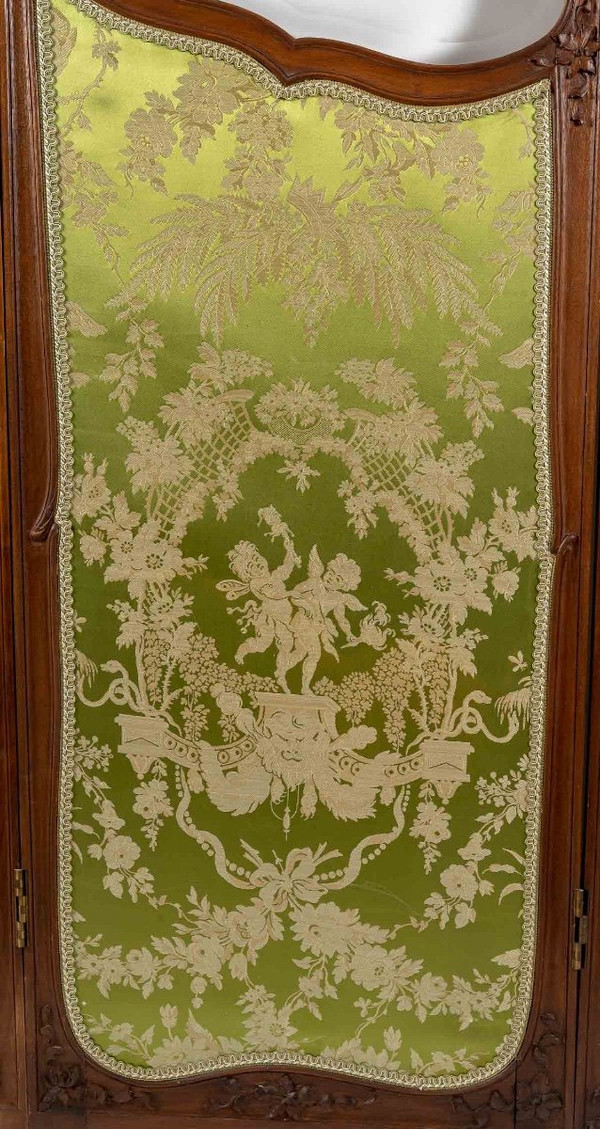 Screen In Carved Wood Louis XV Style, XIXth Century