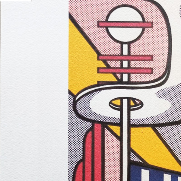 1980 Superba litografia originale Roy Lichtenstein "Lincoln Center" in edizione limitata