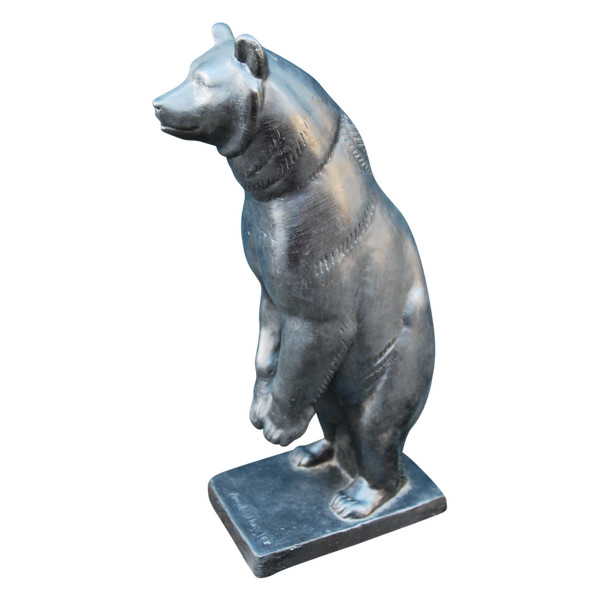 Bronze Sculpture, Bear D After Arnold Huggler