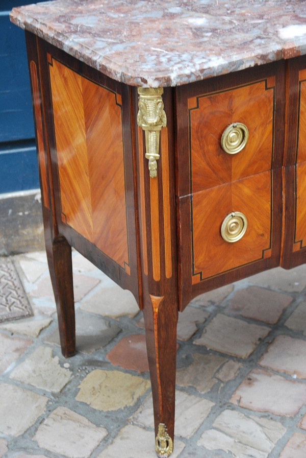 Petite Commode En Placage D époque Louis XVI