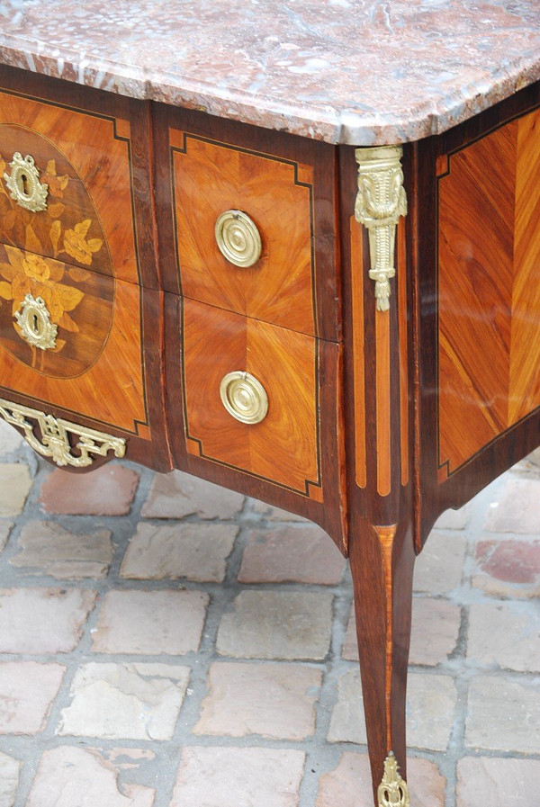 Petite Commode En Placage D époque Louis XVI