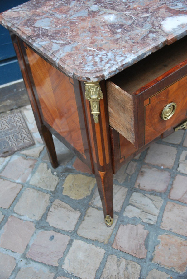 Petite Commode En Placage D époque Louis XVI