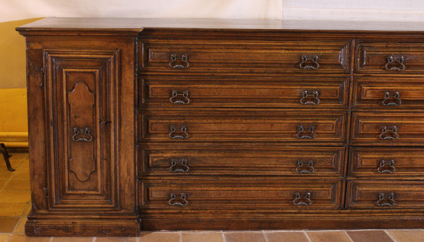 Italian Renaissance Sacristy Furniture In Walnut