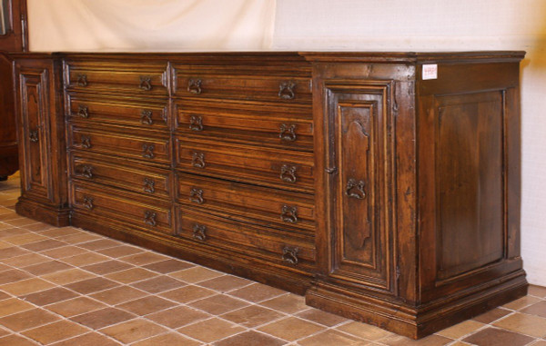 Italian Renaissance Sacristy Furniture In Walnut