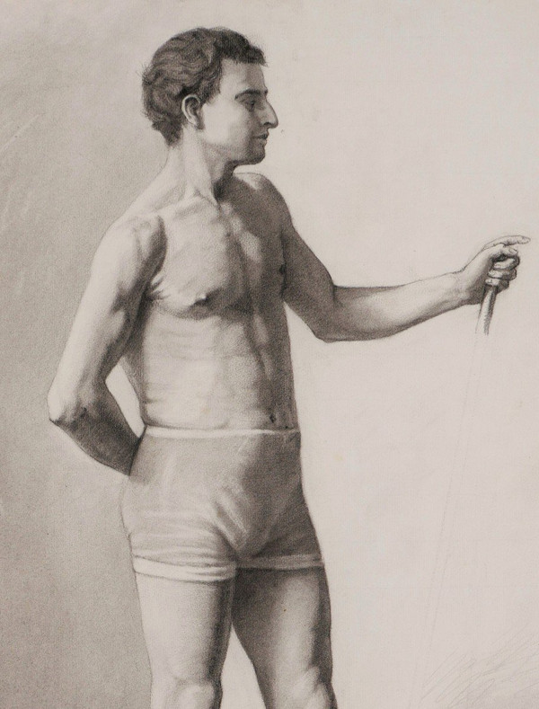 Laetitia DOUMICHAUD, Academies of naked men