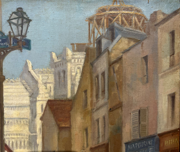 Georges-Emile Lambert-Fouras (xix-xx) Montmartre, Le Dôme Du Sacré-coeur en Construction, 1888