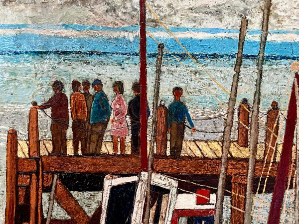 François Szulman (b. 1931), painting Vue d'Un Port De Pêche dated 1977.