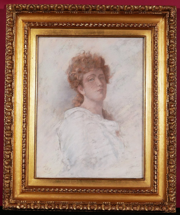 Symbolist FRENCH SCHOOL circa 1880-1900, Portrait of a young woman