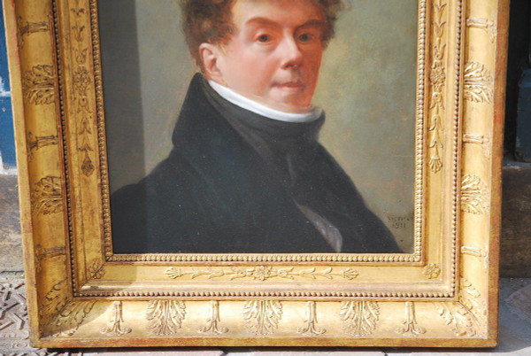 Early 19th Century Portrait of a Man Signed De Sicardi