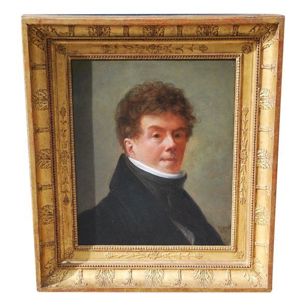 Early 19th Century Portrait of a Man Signed De Sicardi