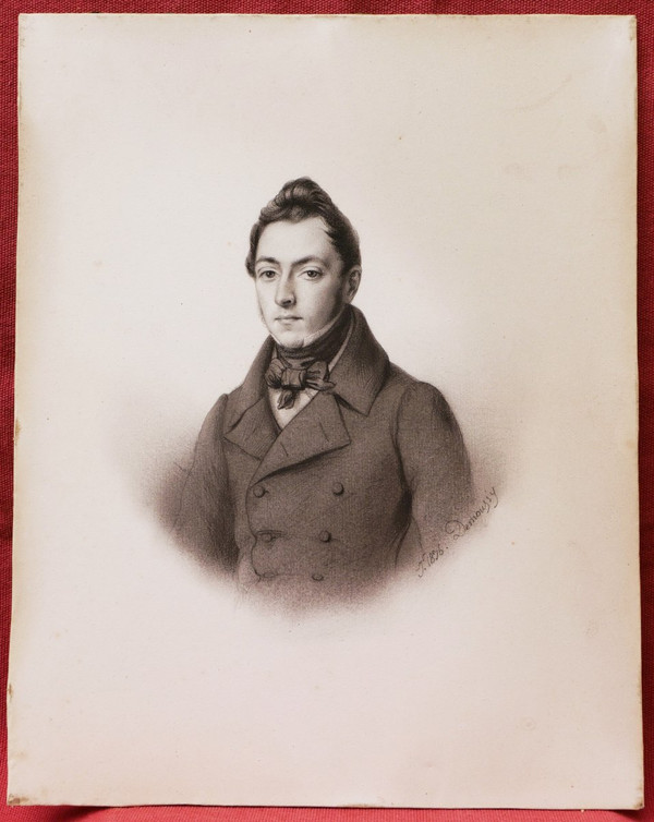 Augustin-Luc DEMOUSSY, Portrait of Jules Pourrier