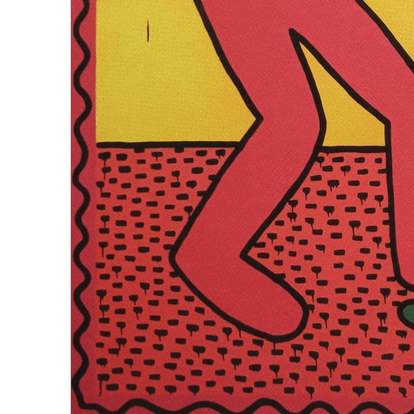 1990 Limited edition magnificent original lithograph by Keith Haring