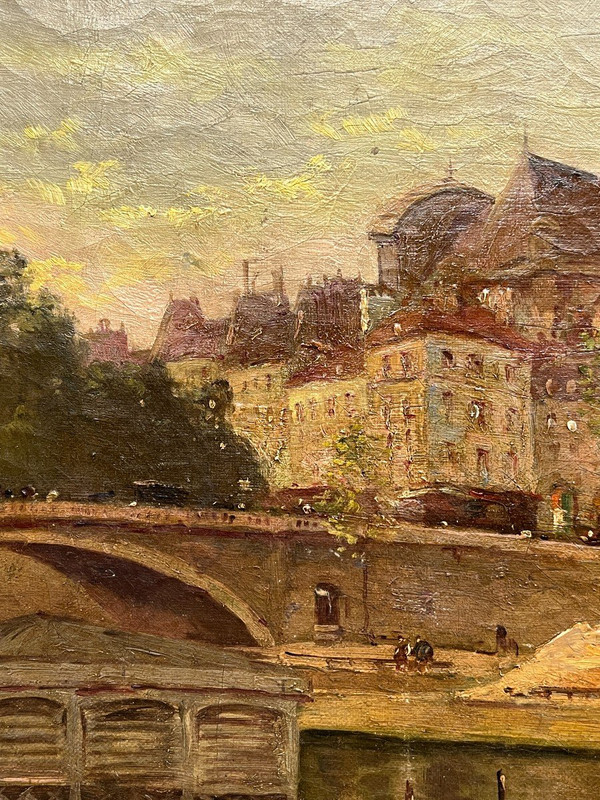 Léon Ballin (XIX-XX) - Paris, Le Pont Neuf, Circa 1900