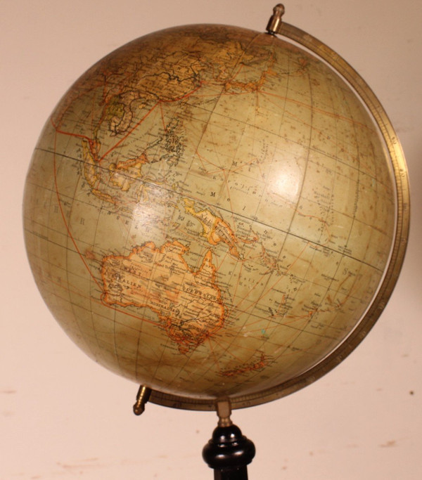 Large 69cm High Handels Und Verkehrsglobus Globe