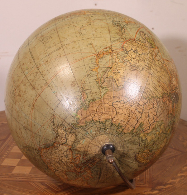 Large 69cm High Handels Und Verkehrsglobus Globe