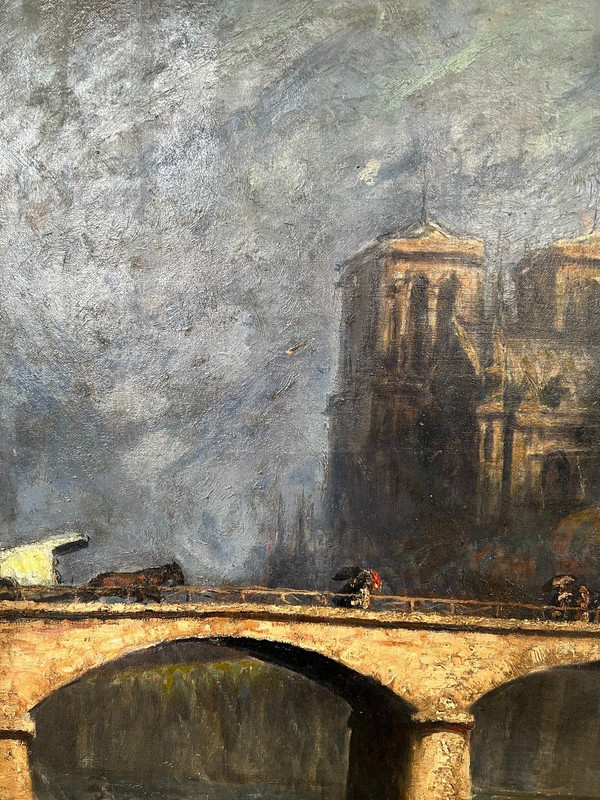 Charlotte Wahlström (1849-1924) Notre Dame De Paris, Circa 1900