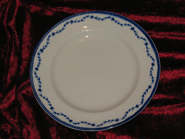 Tender Porcelain Plate from Arras or Tournai 18th century La Brindille design