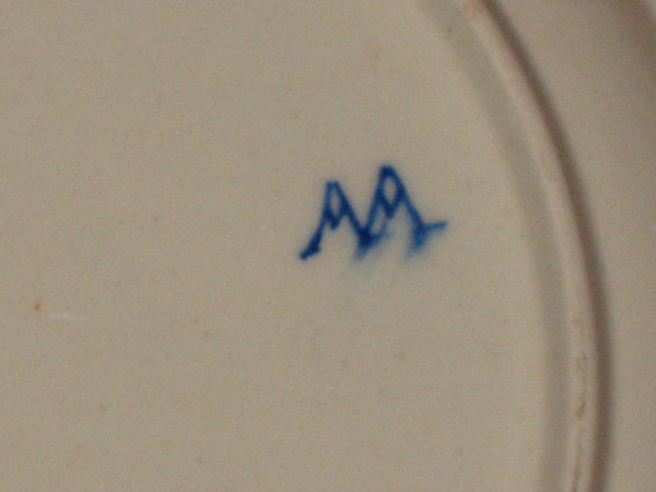 Tender Porcelain Plate from Arras or Tournai 18th century La Brindille design