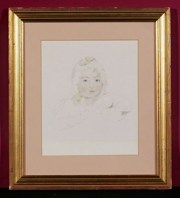 FRENCH school of the 20th century, Portrait of a little girl