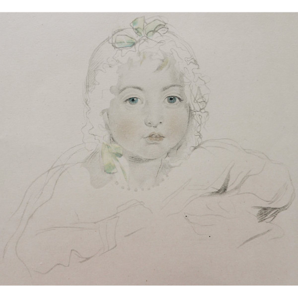 FRENCH school of the 20th century, Portrait of a little girl