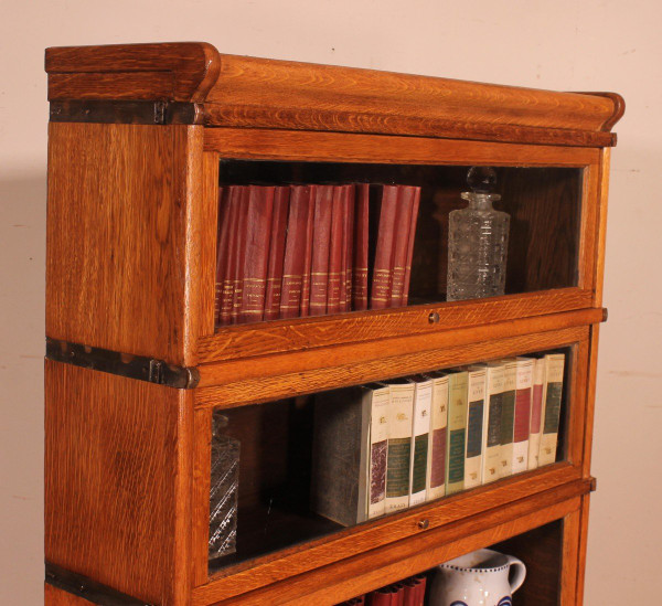 Wernicke Globe Bookcase In Oak Of 4 Elements