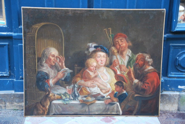 Ecole Flamande XVIIIe siècle  d'Après Jordaens